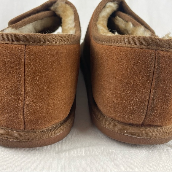 LAMO MEN’S SUEDE MERINO WOOL WRAP SLIPPER SIZE XL (11-12) - Picture 3 of 13